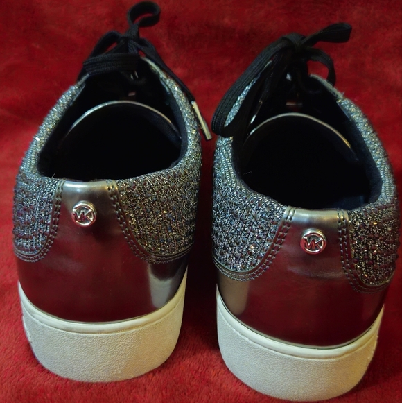 Michael Kors Silver Sparkly Women's Sneakers - Size 10 - Picture 6 of 10